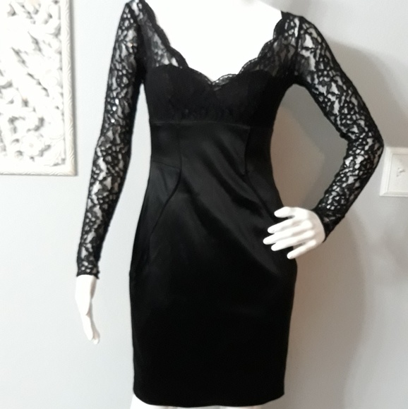 Maggy London Black Dress Size 2P - Picture 1 of 6